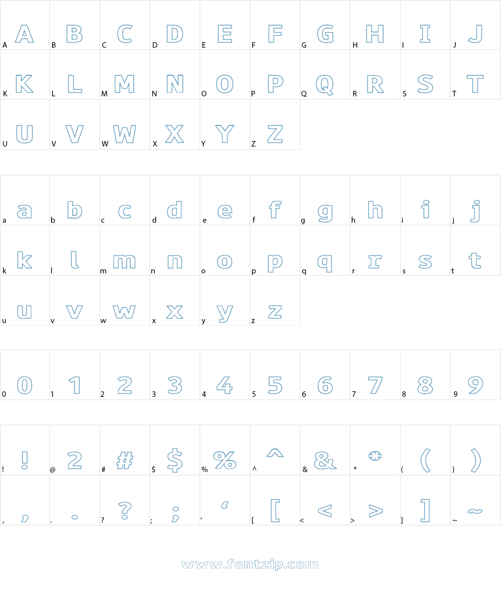 Paneuropa Bankette Font Character